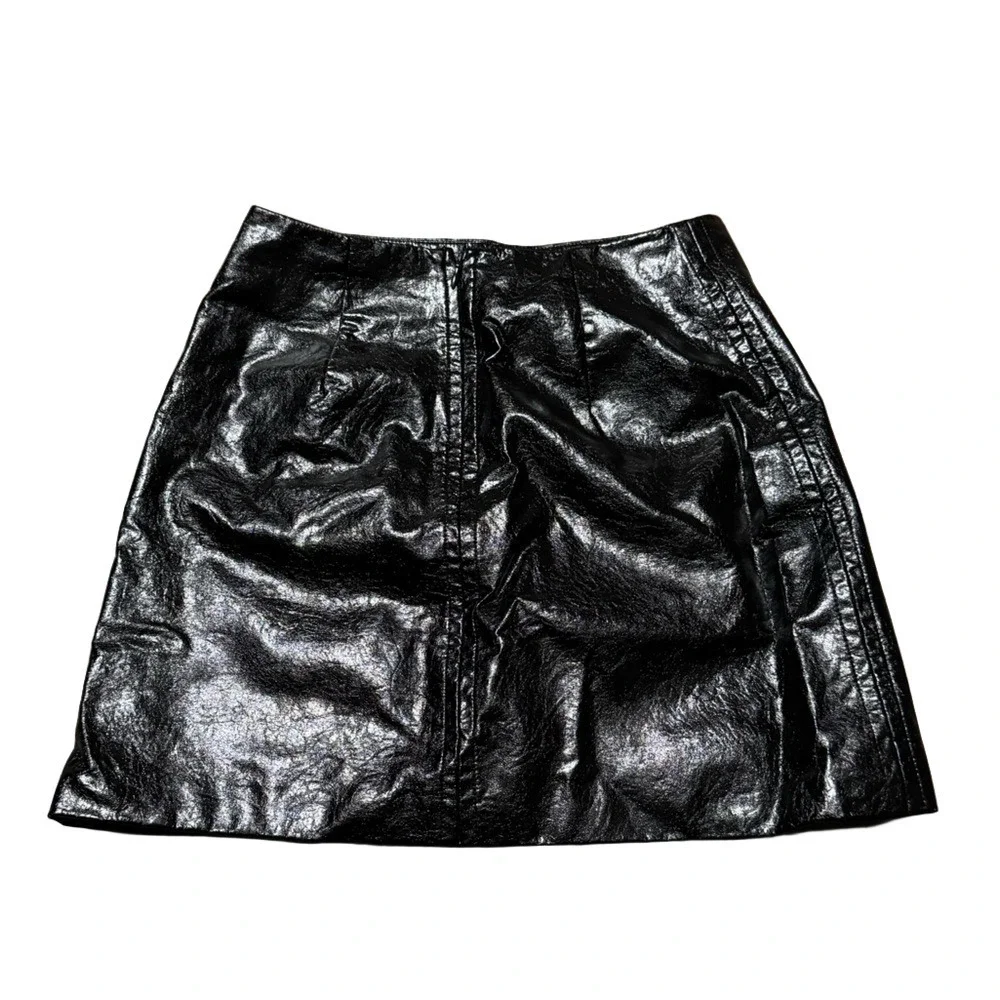Shinestar Black Mini Pencil Skirt Viscose Polyurethane Polyester Women Size S - Picture 12 of 15
